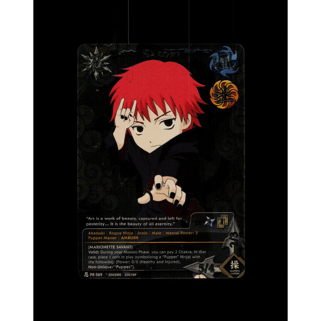 Sasori - PR 069 - NM - Full Art Foil - Promo - Naruto CCG - D3-153