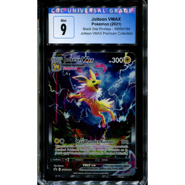 Jolteon VMAX - SWSH184 - CGC 9 - Black Star Promos - Alternate Art - Pokemon - 92349