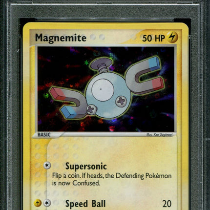Magnemite - 68/112 - PSA 9 - Reverse Holo - FRLG - Pokemon - 80836
