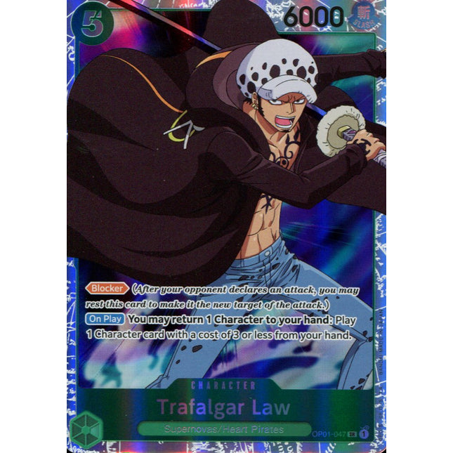 Trafalgar Law - OP01-047 - Super Rare - English - One Piece TCG OP-01