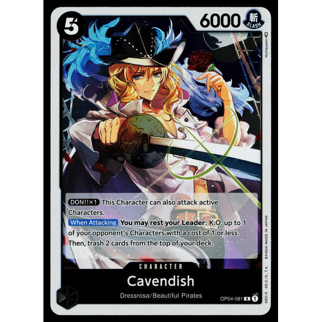 Cavendish - OP04-081 - NM - Rare - English OP04 - One Piece TCG