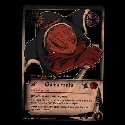Gamabunta - 176 - NM - 1st Edition - Foil - Naruto CCG - D4-200