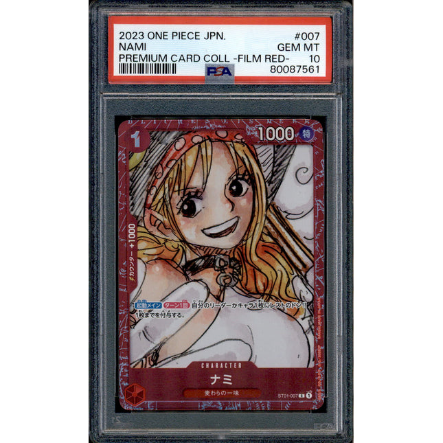 Nami - ST01-007 - PSA 10 - Film Red Collection - Promo - One Piece - 87561