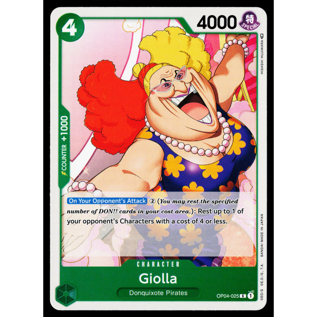 Giolla - OP04-025 - NM - Common - English OP04 - One Piece TCG