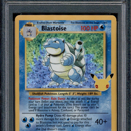 Blastoise - 2/102 - PSA 9 - Holo - Celebrations - Pokemon - 76519