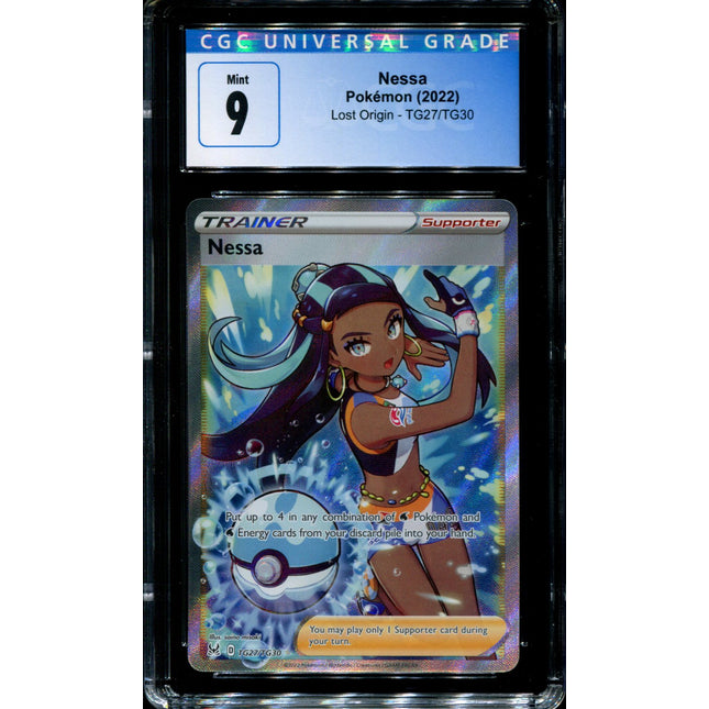 Nessa - TG27/TG30 - CGC 9 - Lost Origin - Full Art - Pokemon - 5095
