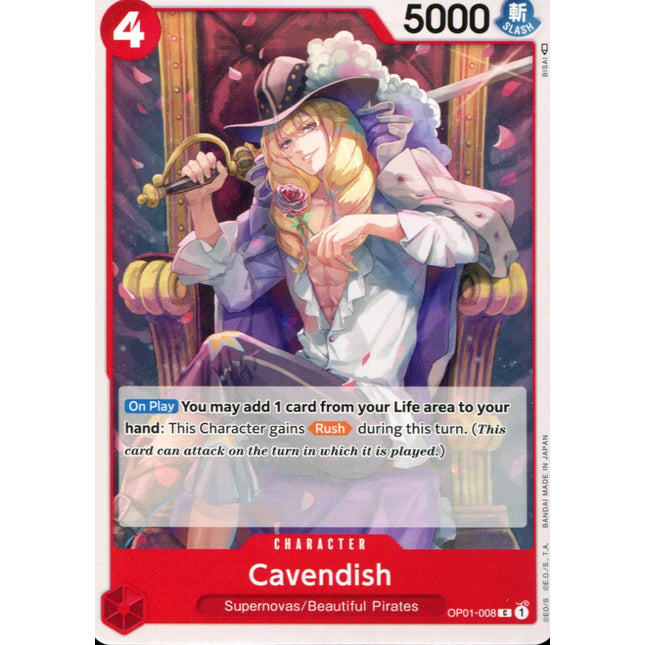 Cavendish - OP01-08 - Common - English - One Piece TCG OP-01