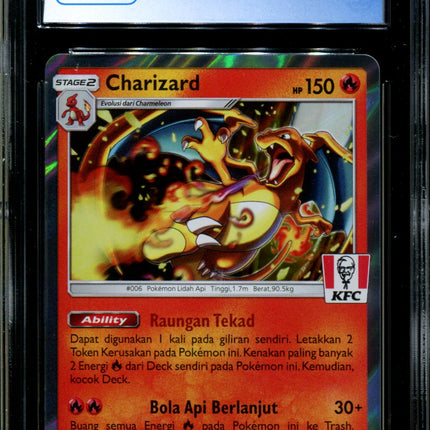 Charizard - 181/SM-P - CGC 10 - Sun & Moon Promos - Indonesian - KFC - Pokemon - 94089