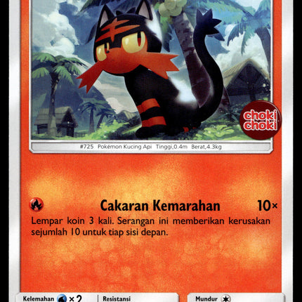 Litten - 059/SM-P - NM - Indonesian Choki Choki - Promo - Pokemon - B1-53