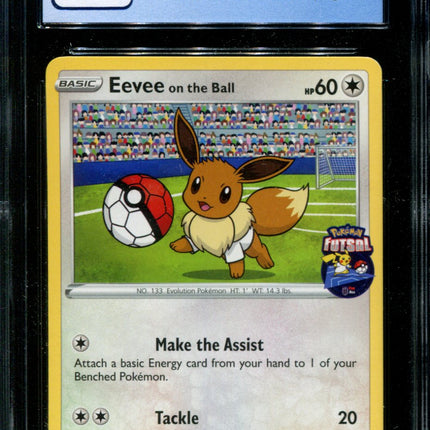 Eevee on the Ball - 002/005 - CGC 9 - Futsal Collection - UK Game Promo - Pokemon -  15044