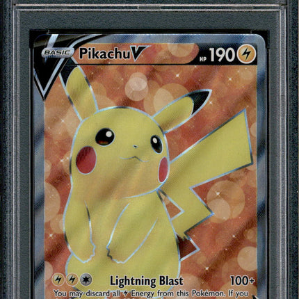 Pikachu V - 157/172 - PSA 9 - Full Art - Brilliant Stars - Pokemon - 73390