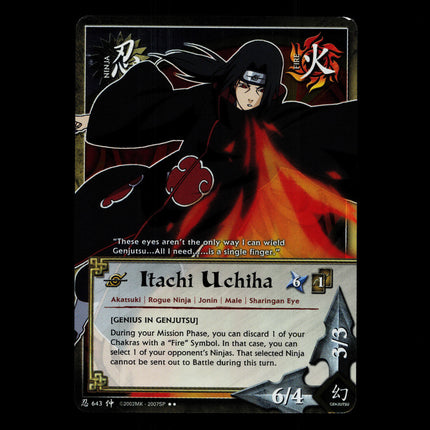 Itachi Uchiha - 643 - NM - 1st Edition - Foil - Naruto CCG - D4-191