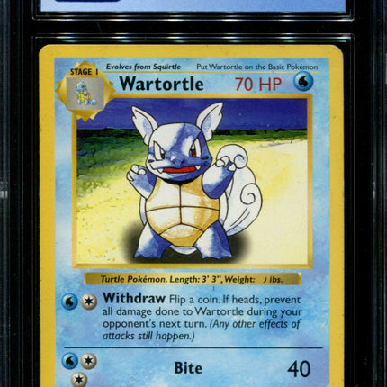 Wartortle - 42/102 - CGC 6 - Shadowless - Base Set - Pokemon - 36199