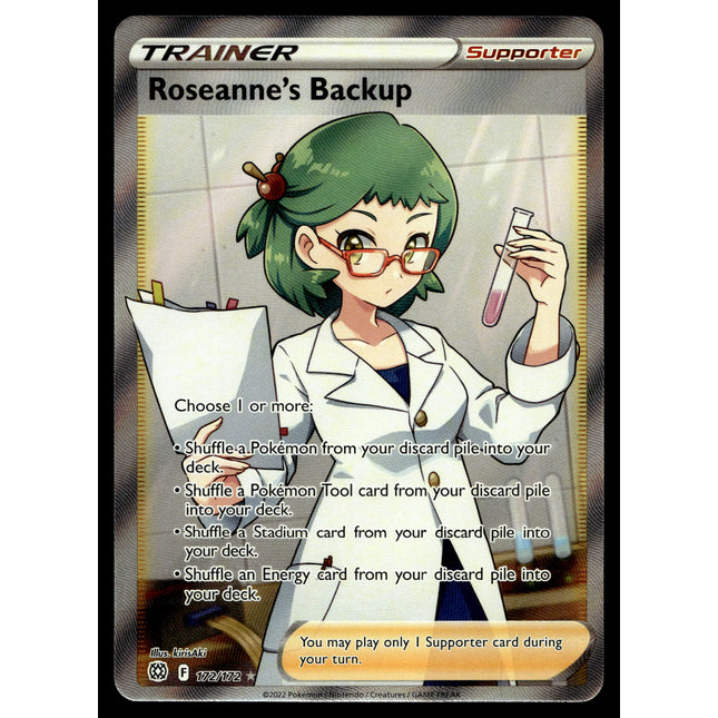 Roseanne's Backup - 172/172 - PSA NM - Full Art - Brilliant Stars - Pokemon - A5-41
