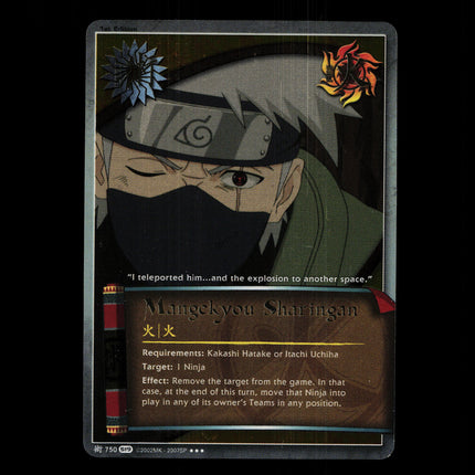 Mangekyou Sharingan - 750 - NM - 1st Edition Foil - S19 - Naruto CCG - D4-137