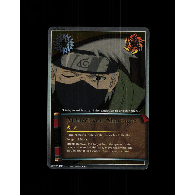 Mangekyou Sharingan - 750 - NM - 1st Edition Foil - S19 - Naruto CCG - D4-137
