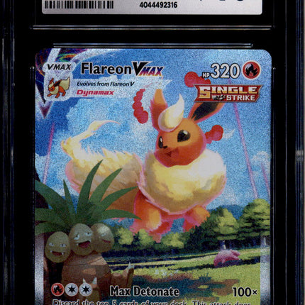 Flareon Vmax - SWSH180 - CGC 10 - Alt Art - Promo - Pokemon - 92316