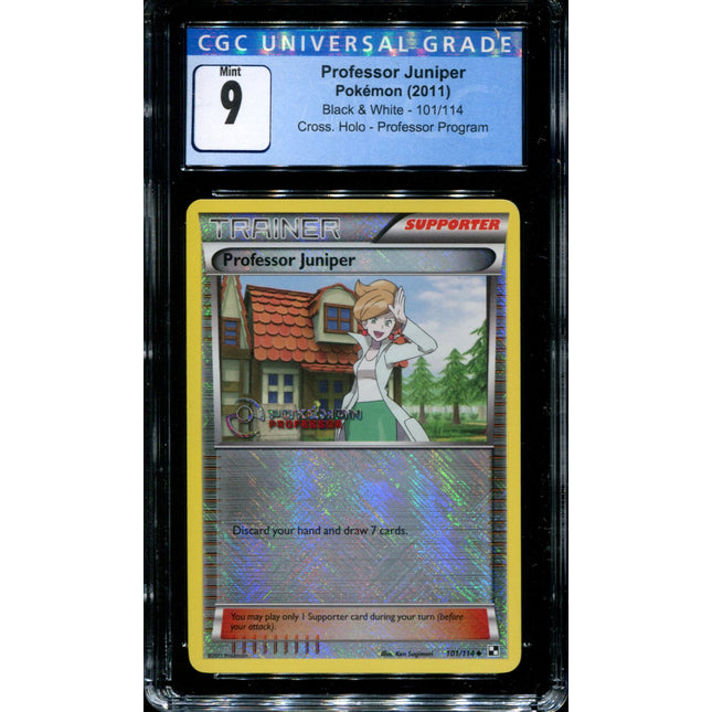 Professor Juniper - 101/114 - CGC 9 - Professor Program - Promo - Pokemon - 68359