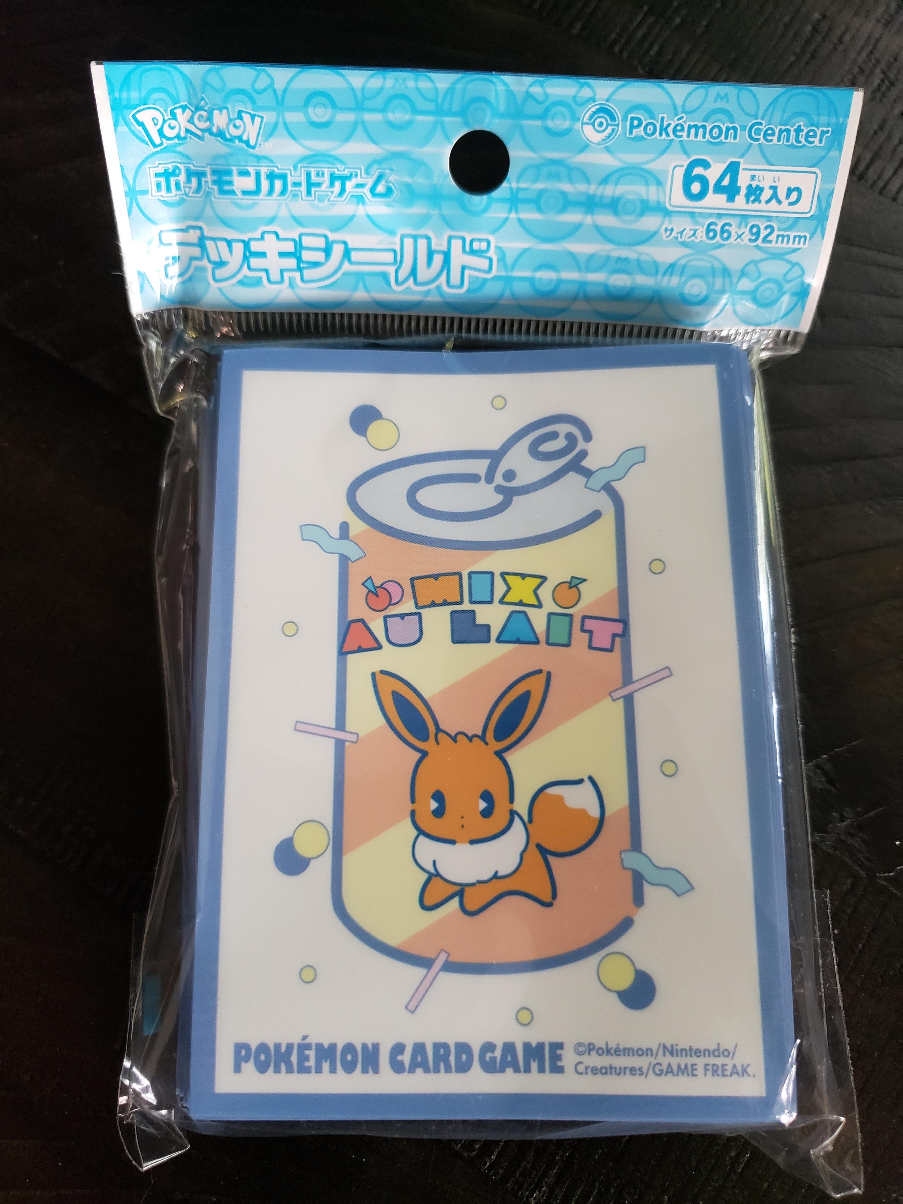 Eevee Soda Mix Au Lait - Sealed Set of 64 Sleeves - Japanese - Pokemon Squeaks Game World Eevee Soda Mix Au Lait - Sealed Set of 64 Sleeves - Japanese - Pokemon Squeaks Game World