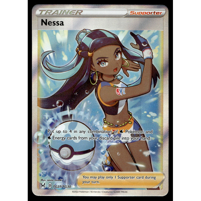 Nessa - TG27/TG30 - PSA NM - Full Art - Lost Origin - Pokemon - A5-53