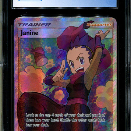 Janine - 210/214 - CGC 9 - Unbroken Bonds - Full Art - Pokemon - 91235