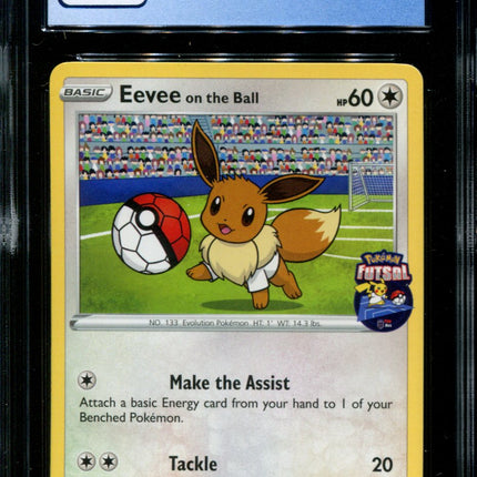 Eevee on the Ball - 002/005 - CGC 9 - Futsal Collection - UK Game Promo - Pokemon -  15025