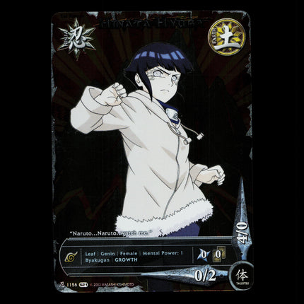 Hinata Hyuga - 1156 - NM - 1st Edition Foil - S21 - Naruto CCG - D4-19