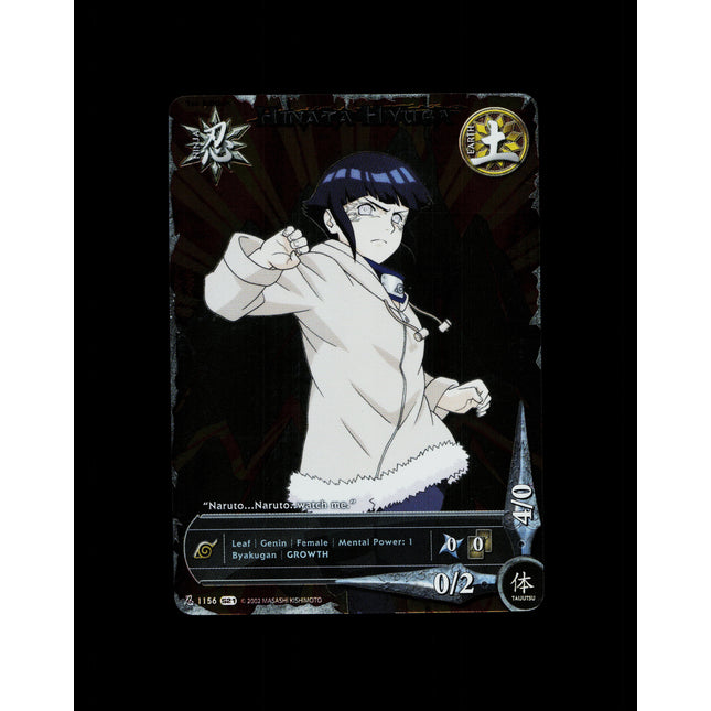 Hinata Hyuga - 1156 - NM - 1st Edition Foil - S21 - Naruto CCG - D4-19
