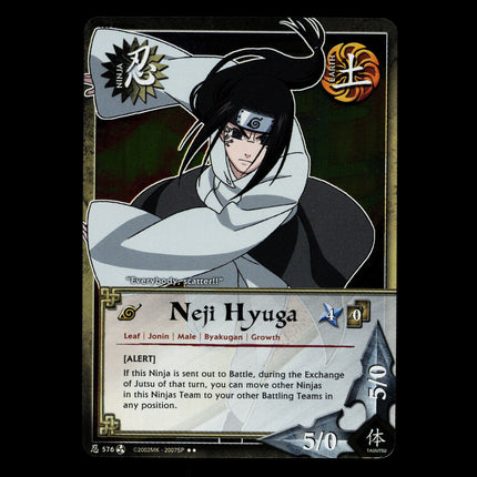 Neji Hyuga - 576 - NM - 1st Edition - Foil - Naruto CCG - D3-54