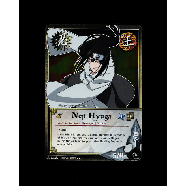 Neji Hyuga - 576 - NM - 1st Edition - Foil - Naruto CCG - D3-54