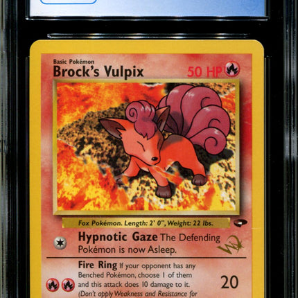 Brock's Vulpix - 37/132 - CGC 9 - Gym Challenge - Unlimited - W Stamp - Pokemon - 92047
