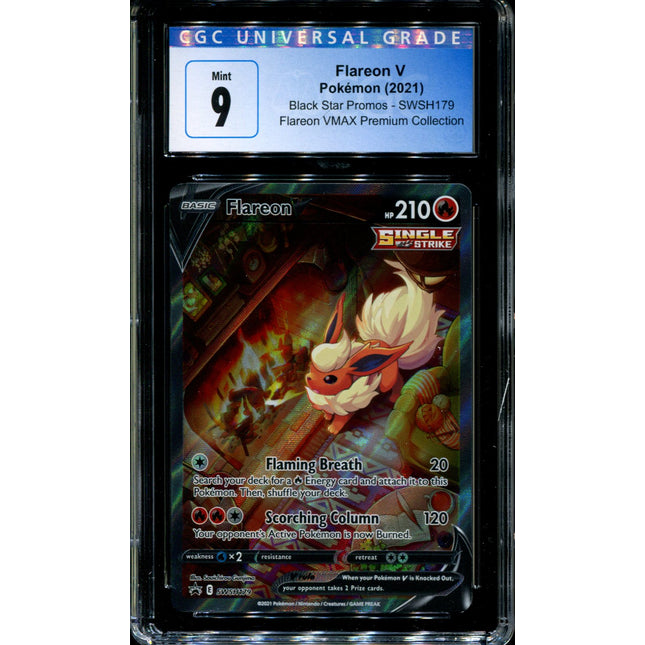 Flareon V - SWSH179 - CGC 9 - Black Star Promos - Alternate Art - Pokemon - 92290