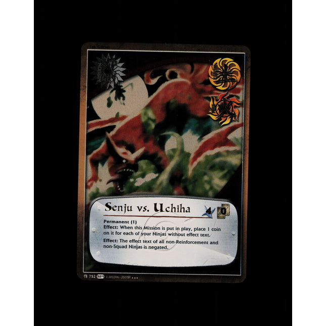Senju vs. Uchiha - 752 - NM - 1st Edition Foil - S21 - Naruto CCG - D4-12