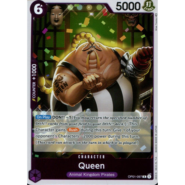 Queen - OP01-097 - Rare - English - One Piece TCG OP-01
