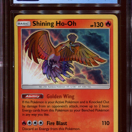 Shining Ho-oh - SM70 - CGC 9 Mint - Black Star Promo - Shining Legends - 68284