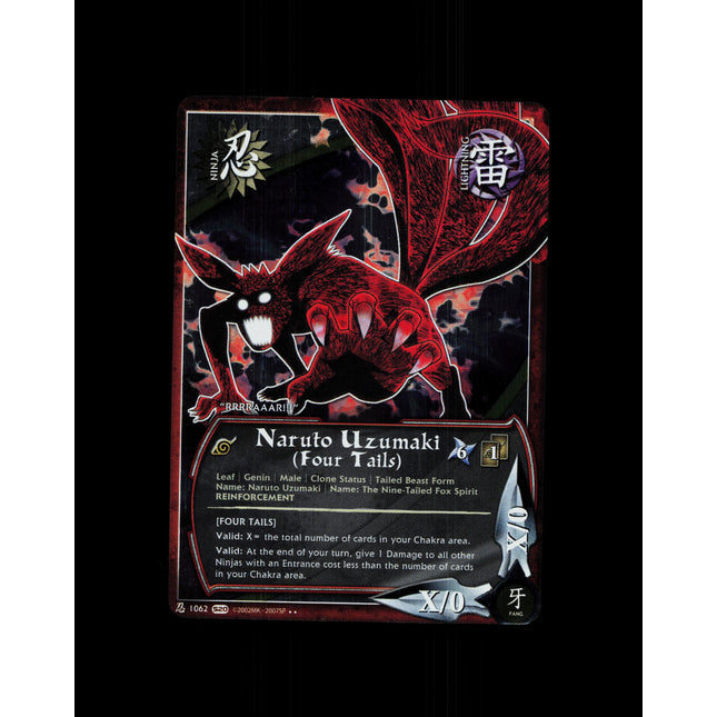 Naruto Uzumaki (Four Tails) - 1062 - NM - 1st Edition Foil - S20 - Naruto CCG - D4-95