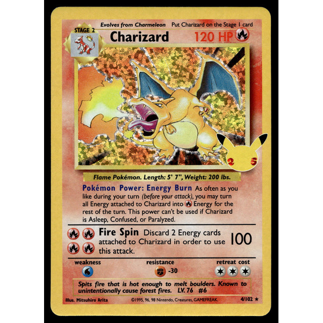 Charizard - 4/102 - NM - Holo - Celebrations - Pokemon - A6-46