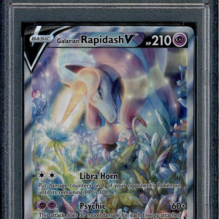 Galarian Rapidash V - 168/198 - PSA 10 - Alt Art - Chilling Reign - Pokemon - 30121