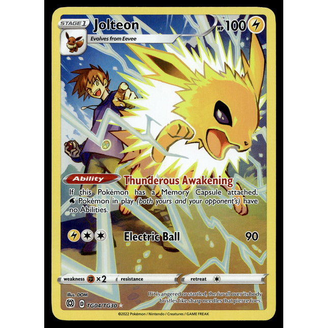 Jolteon - TG04/TG30 - NM - Full Art - Brilliant Stars - Pokemon - A6-20