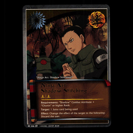 Ninja Art: Shadow Stitching - 506 - NM - 1st Edition - Foil - Naruto CCG - D4-255