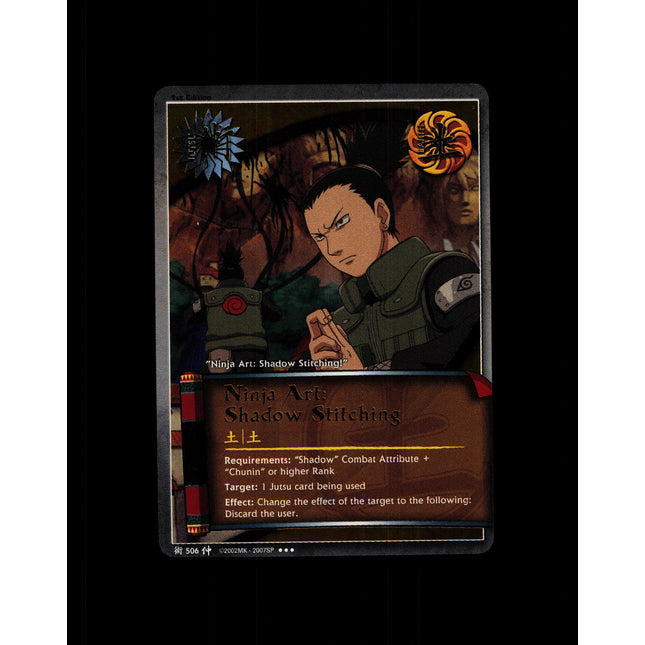 Ninja Art: Shadow Stitching - 506 - NM - 1st Edition - Foil - Naruto CCG - D4-255