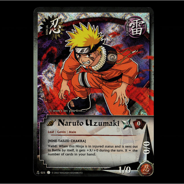 Naruto Uzumaki - 025 - NM - Diamond Foil - Promo - Naruto CCG - E1-86