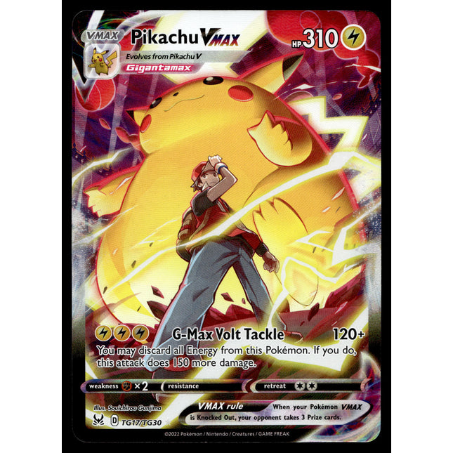 Pikachu Vmax - TG17/TG30 - NM - Alt Art - Lost Origin - Pokemon - A9-125