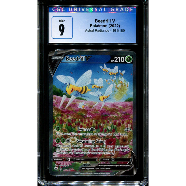 Beedrill V - 161/189 - CGC 9 - Alternate Art - Astral Radiance - Pokemon - 59099