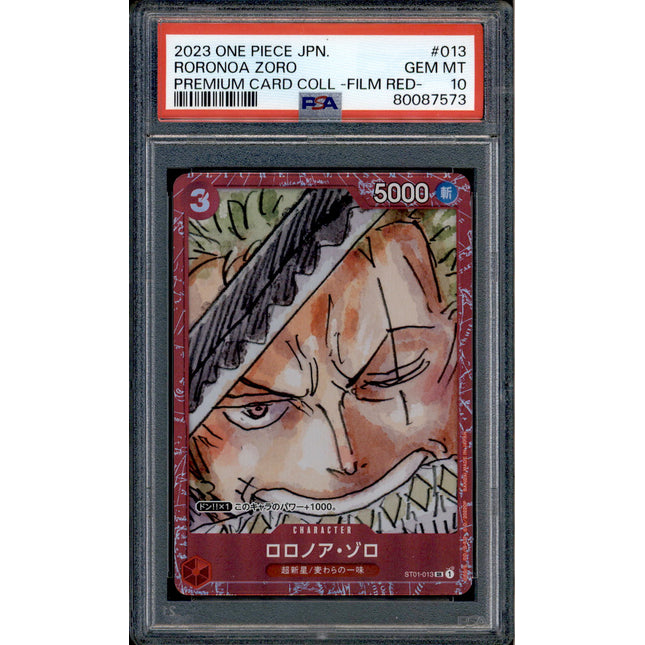 Roronoa Zoro - ST01-013 - PSA 10 - Film Red Collection - Promo - One Piece - 87573