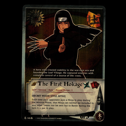 The First Hokage - 368 - NM - 1st Edition - Foil - Naruto CCG - D4-250