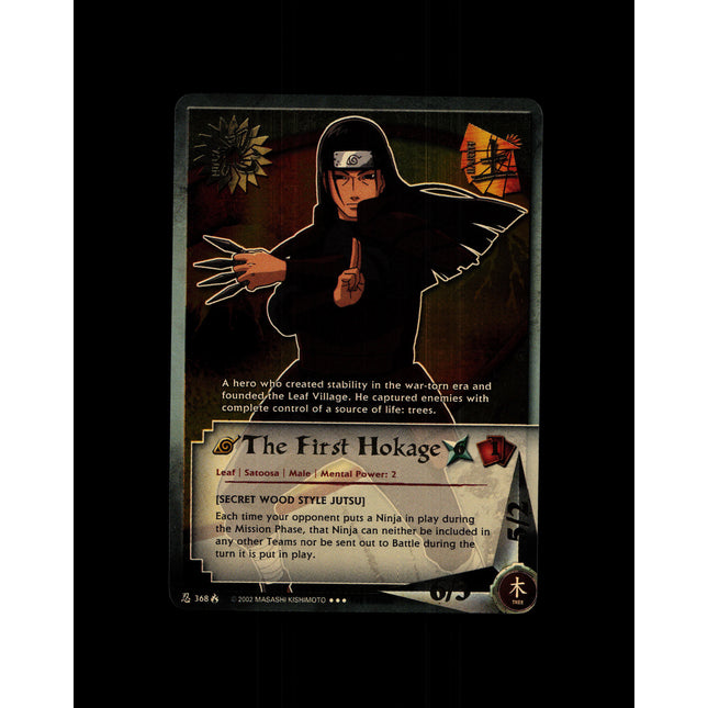 The First Hokage - 368 - NM - 1st Edition - Foil - Naruto CCG - D4-250