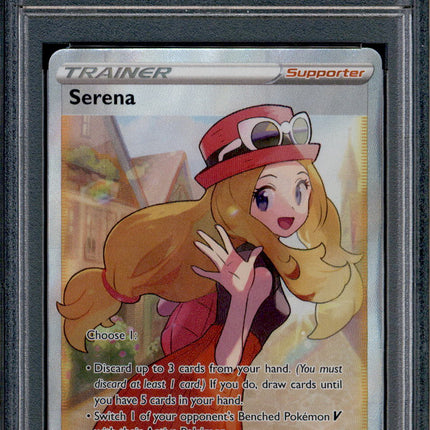 Serena - 193/195 - PSA 9 - Full Art - Silver Tempest - Pokemon - 61958