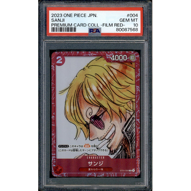 Sanji - ST01-004 - PSA 10 - Film Red Collection - Promo - One Piece - 87568