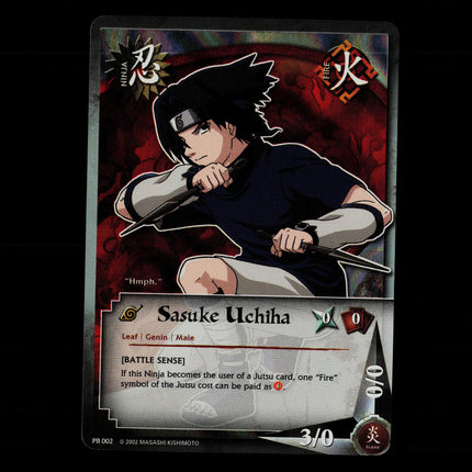 Sasuke Uchiha - PR 002 - NM - Foil - Promo - Naruto CCG - E1-42